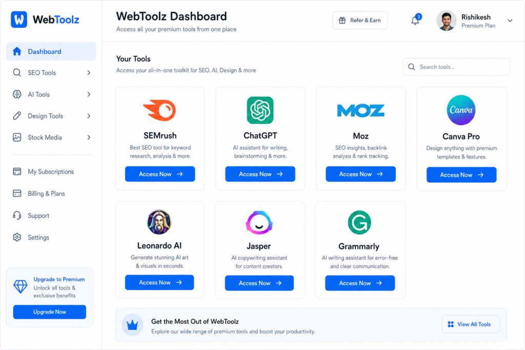 webtoolz Pricing